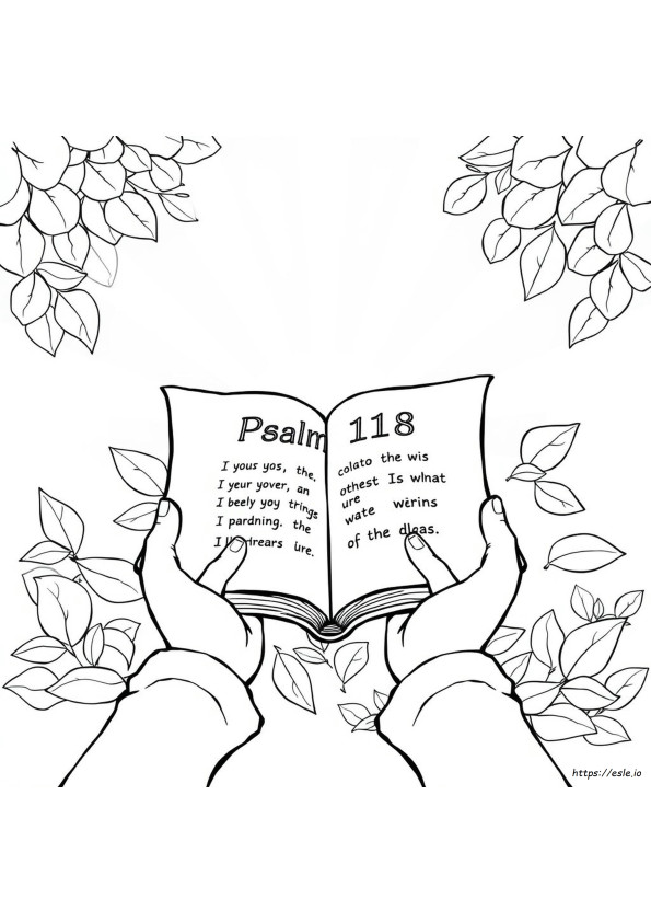Psalm 118 1 Coloring Page