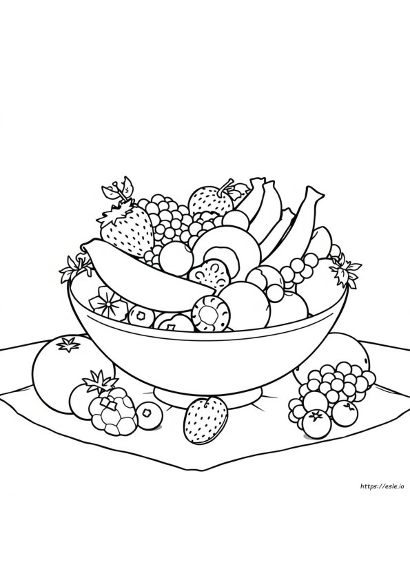 Insalata Di Frutta Da Colorare