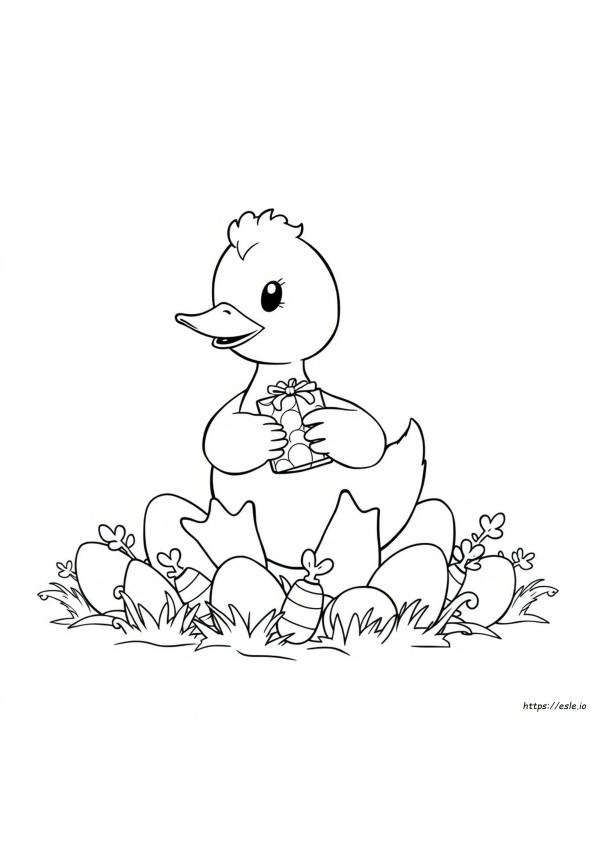 Anatra Di Pasqua Da Colorare