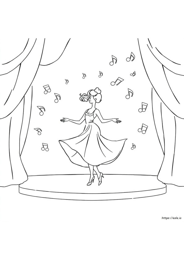 Jazz Dance Coloring Pages