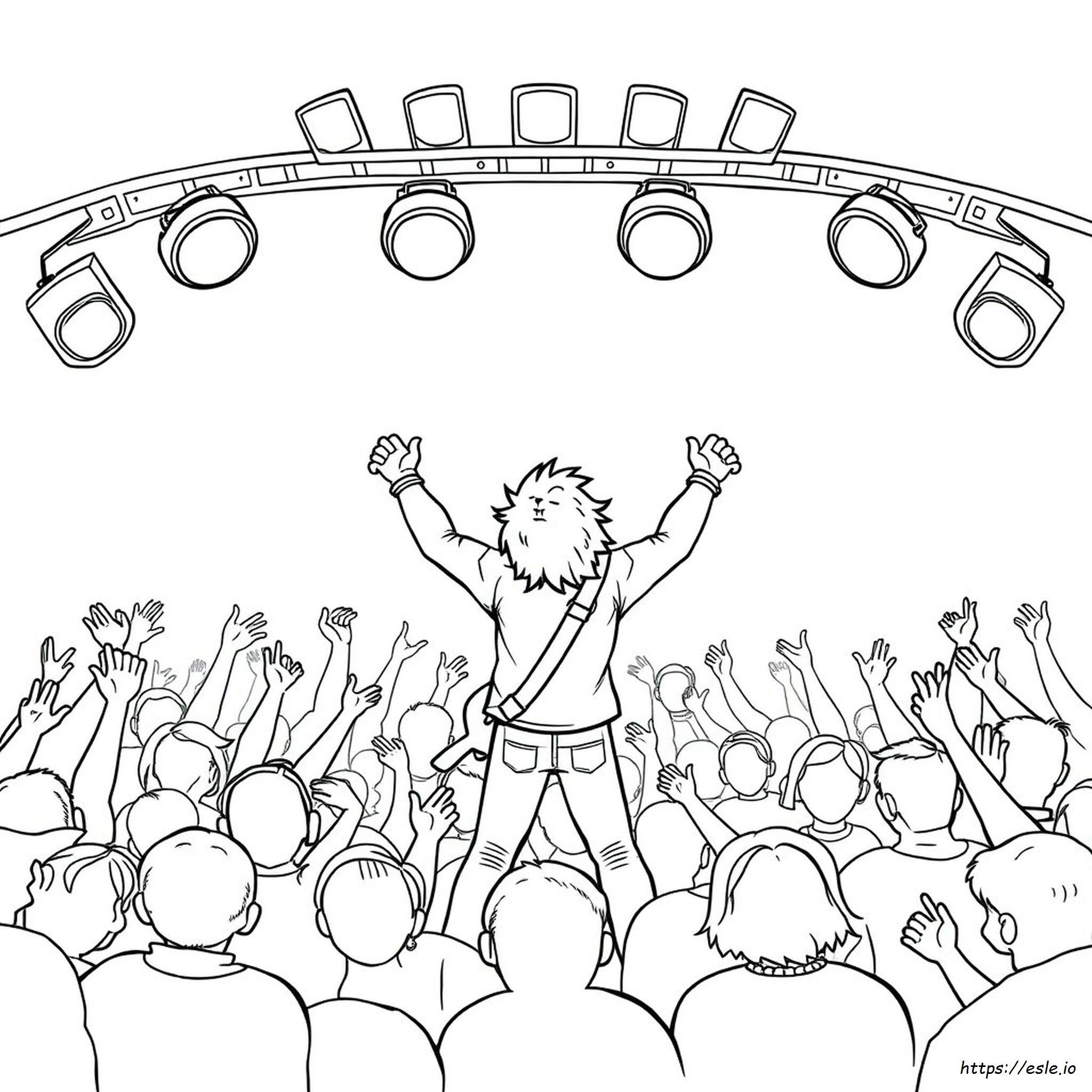 Rockstar Colouring Pages