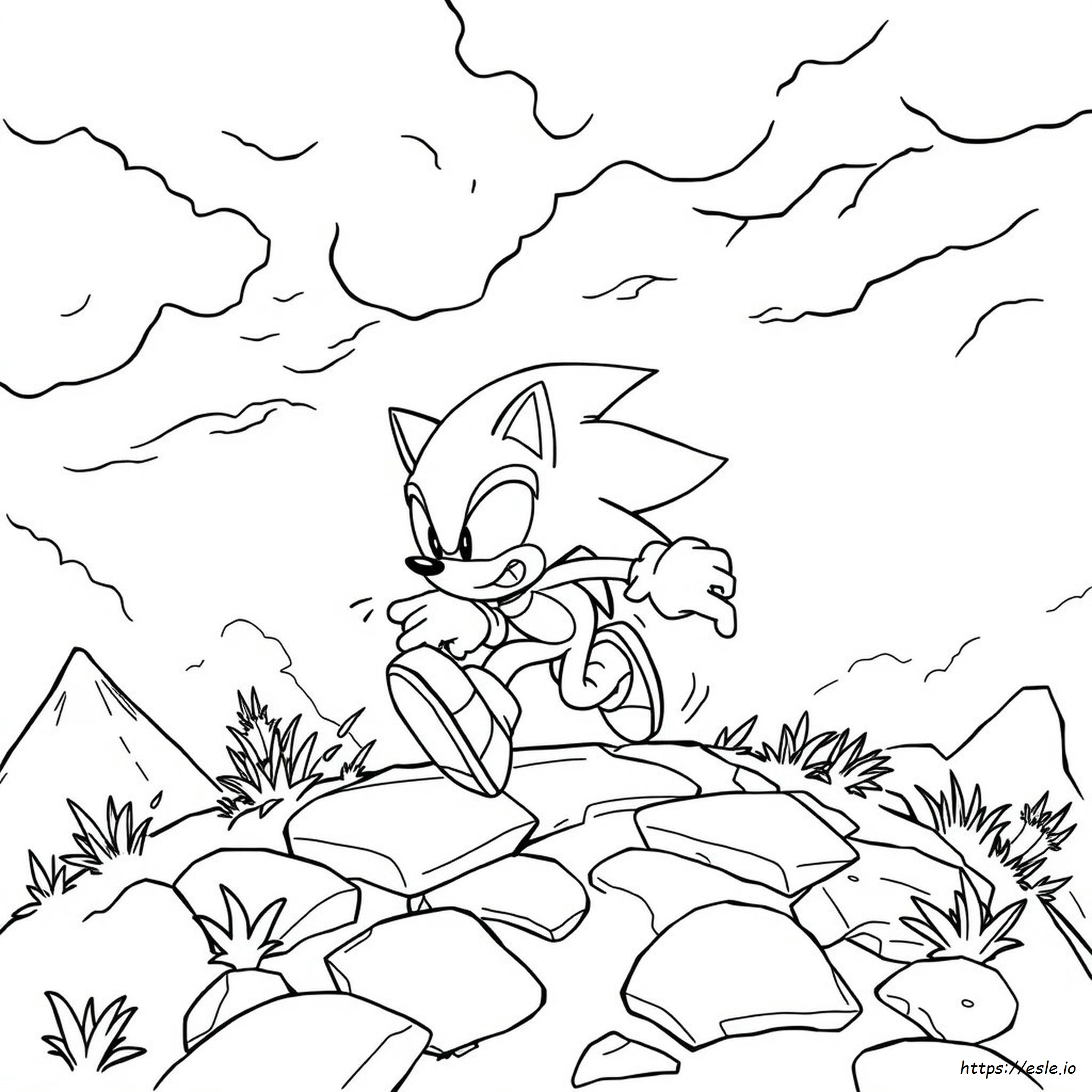 Sonic El Hombre Lobo: Dibujos Para Colorear Para Imprimir