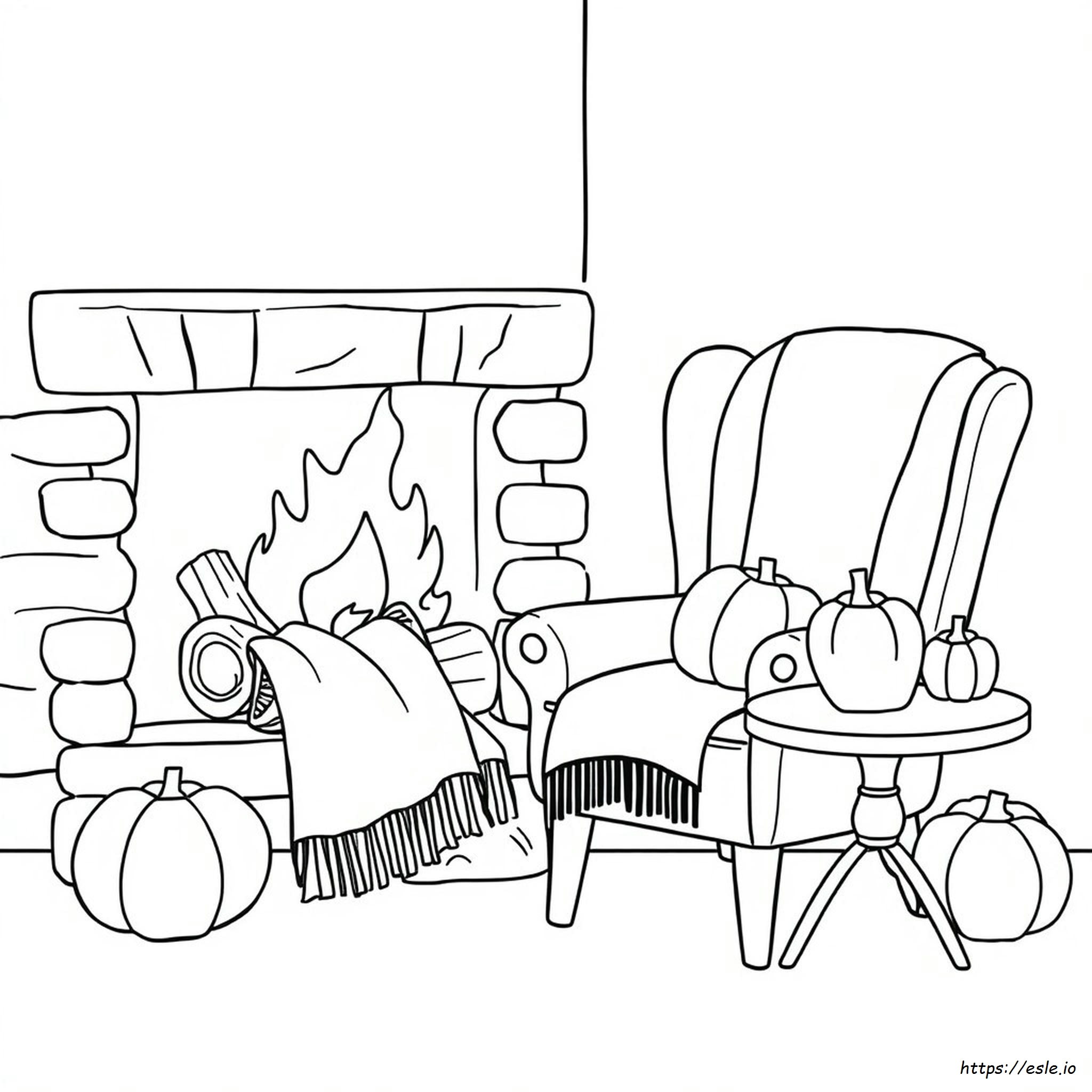 Cozy Fall Coloring Pages