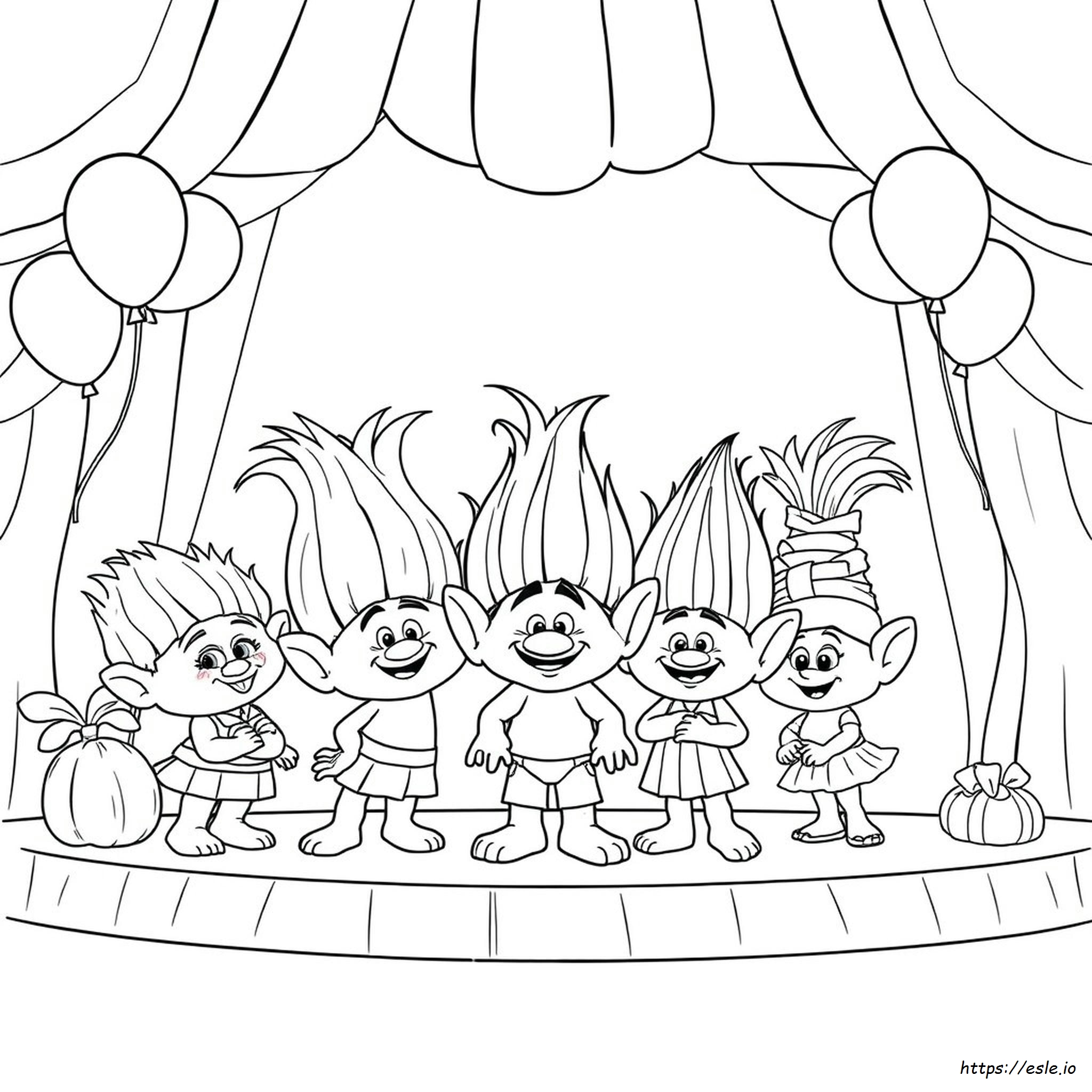 Coloriage Trolls 2 Gratuit À Imprimer