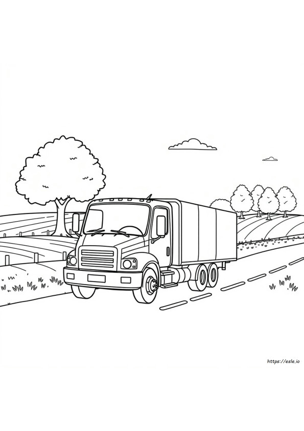 Truck Colouring In Picture