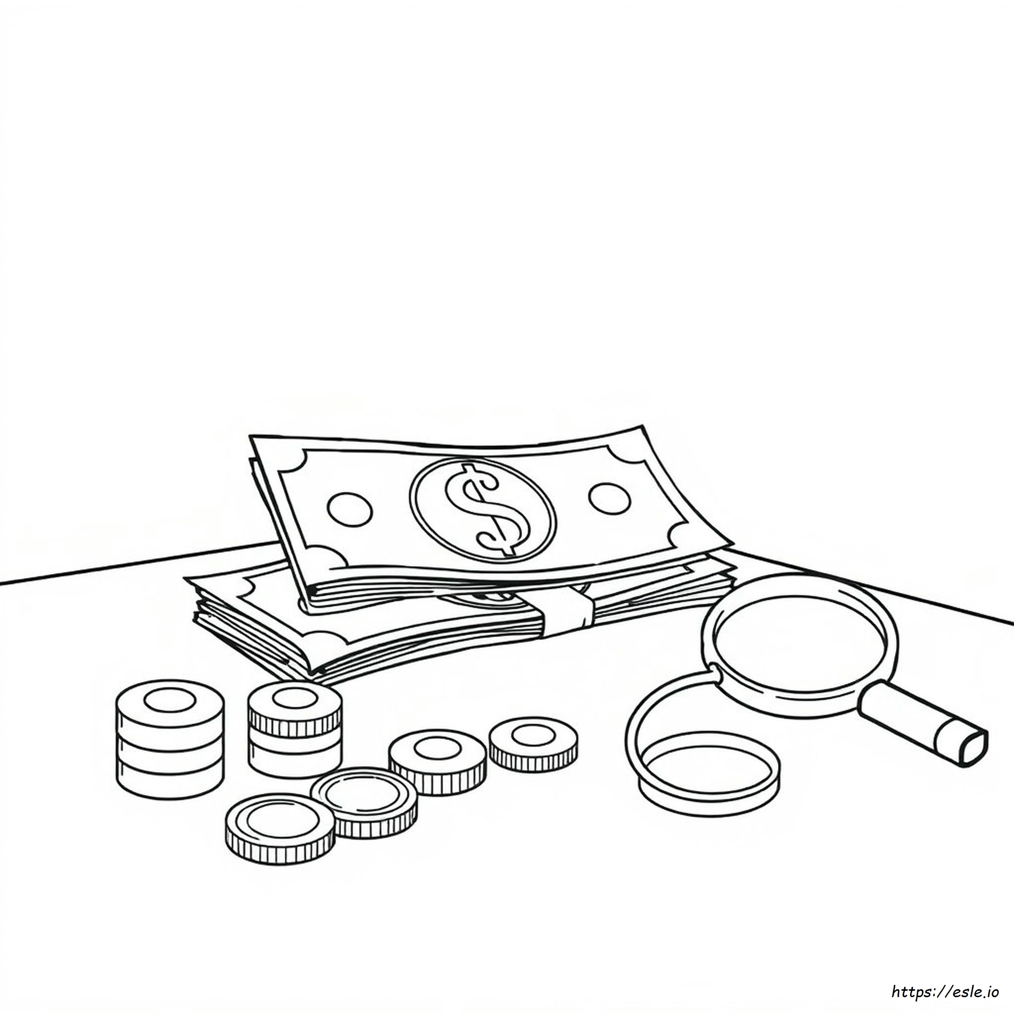 Printable Fake Money Coloring Pages