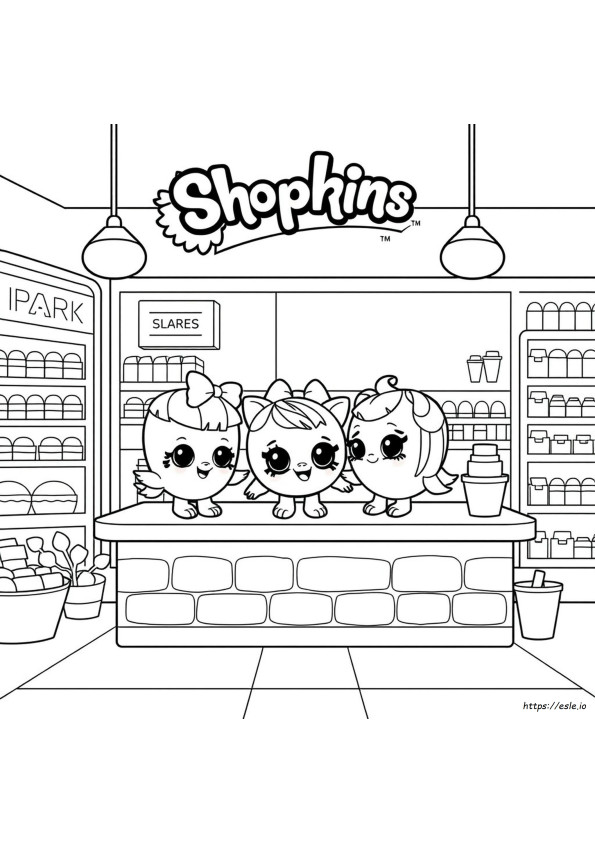 Shopkins Real Littles Gambar Mewarnai