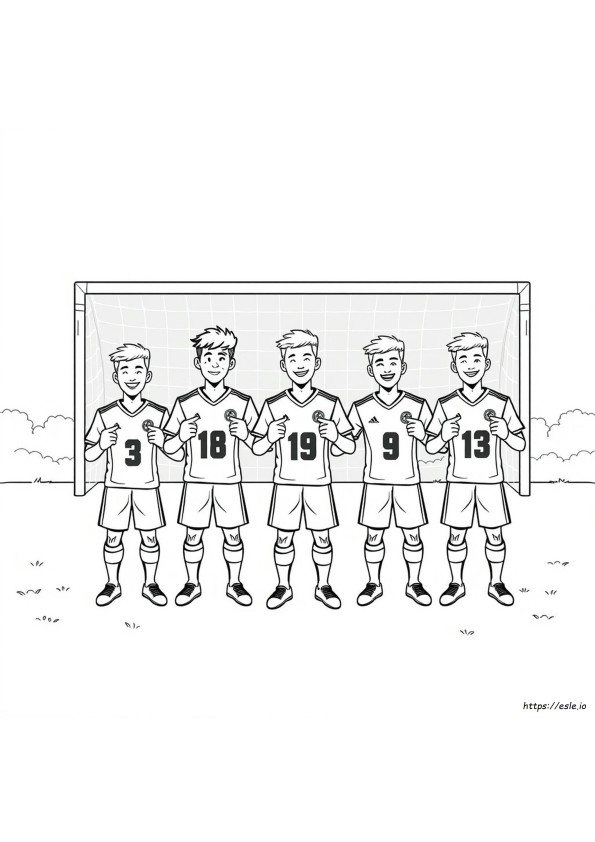 Colouring Pictures Of Football Players