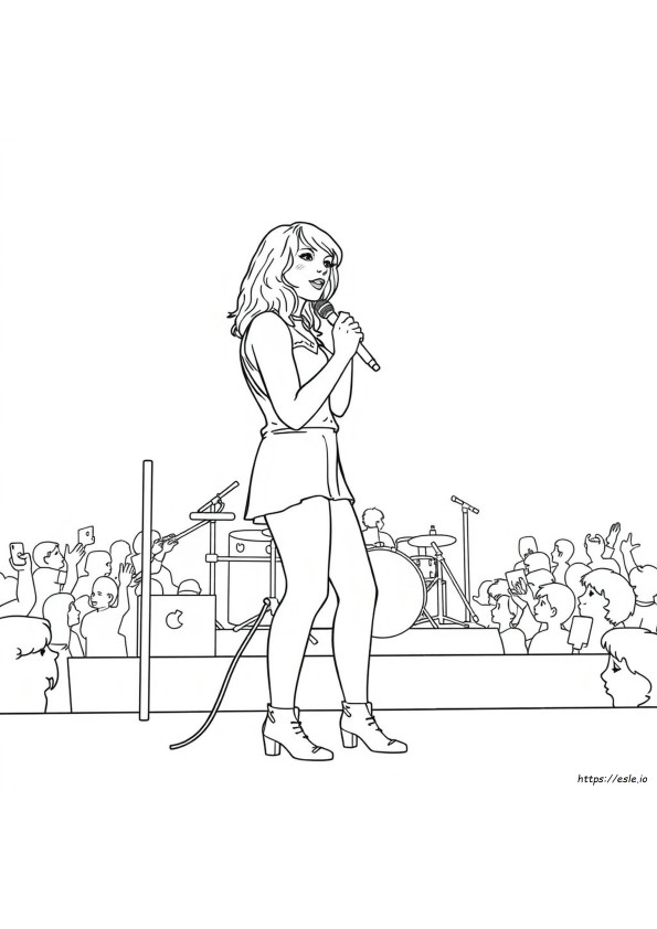 Coloring Sheets Of Taylor Swift