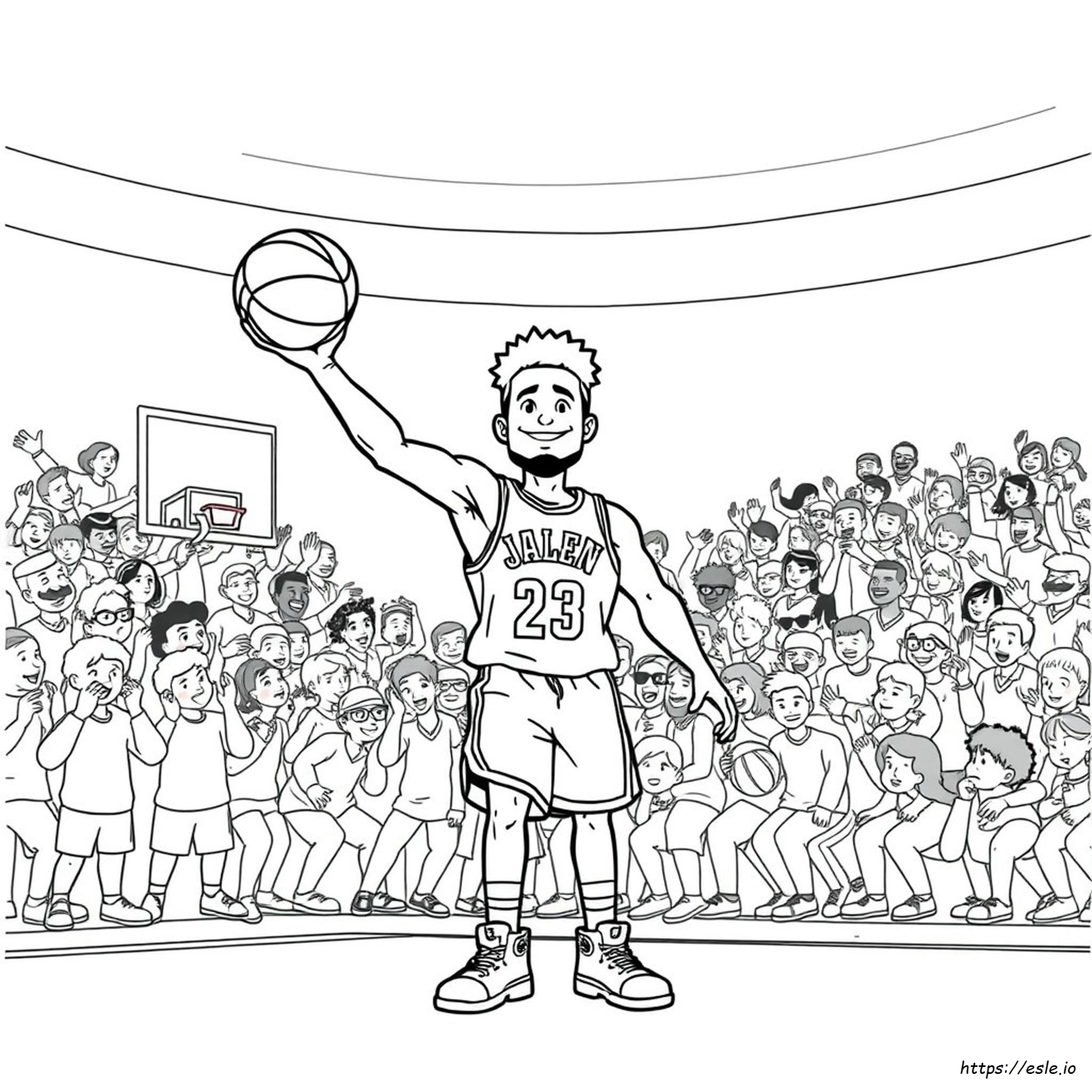 Jalen Brunson Coloring Page