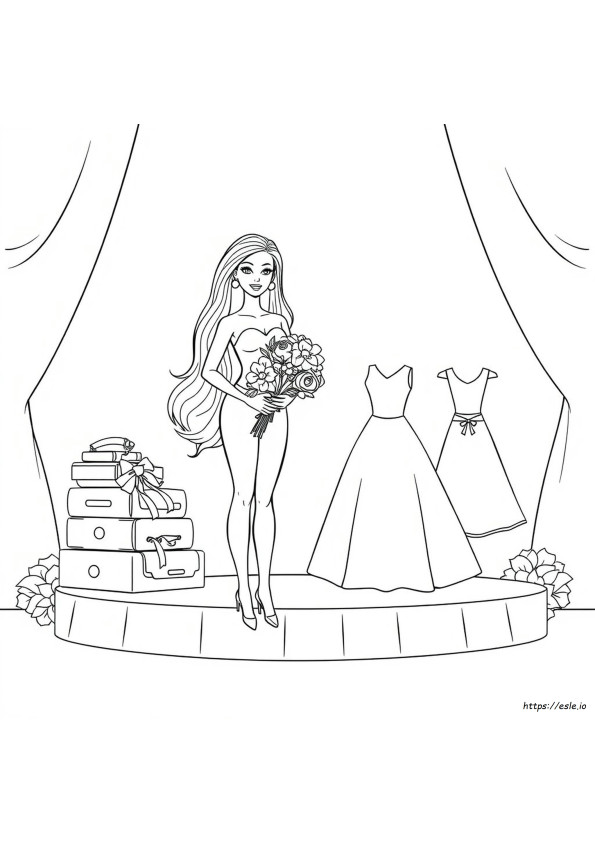 Barbie Paper Doll Coloring Pages