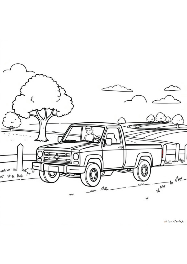 Pick Up Truck Colouring Pages