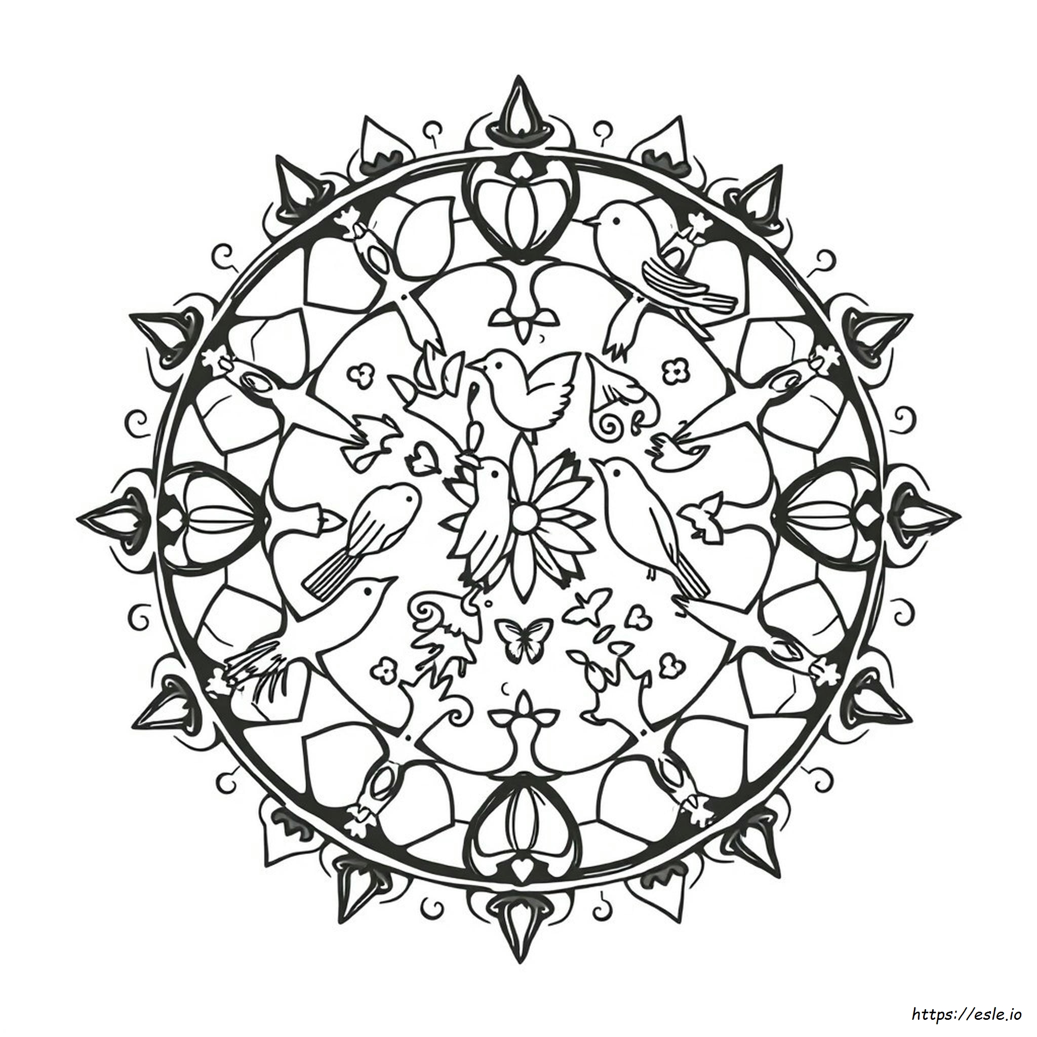 Mandala Állat Színező Oldalak