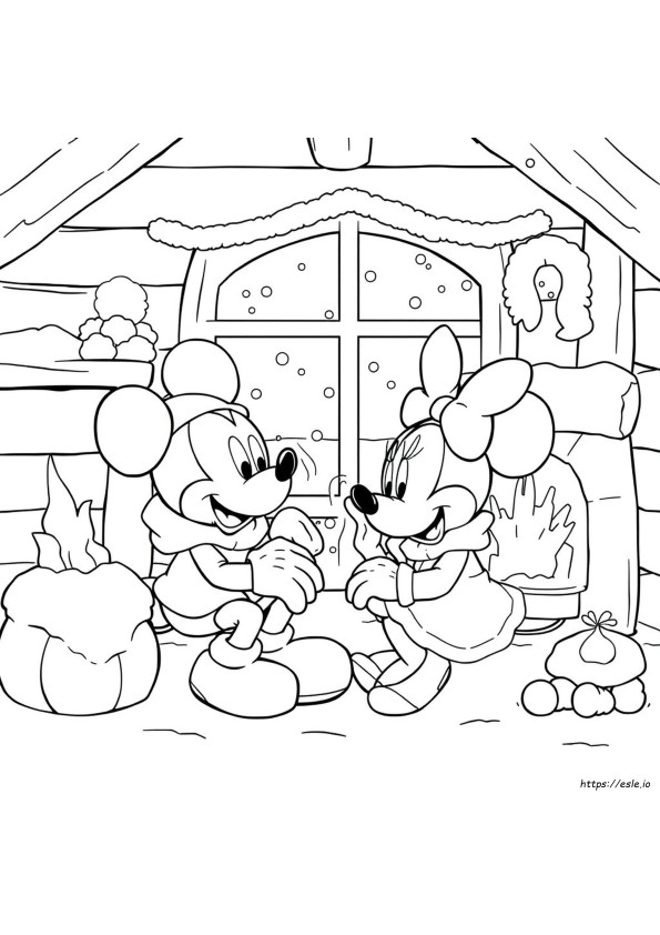 Winter Season Disney Winter Coloring Pages