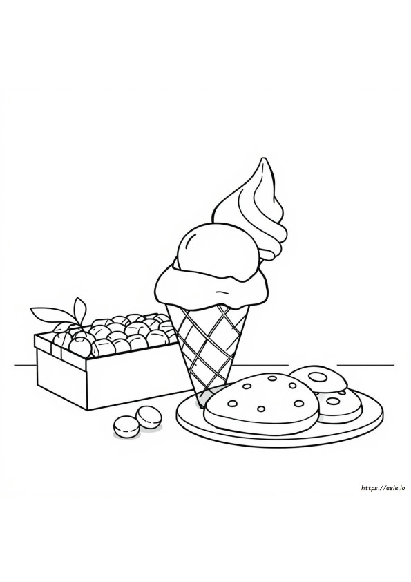 Sweets Colouring Pictures