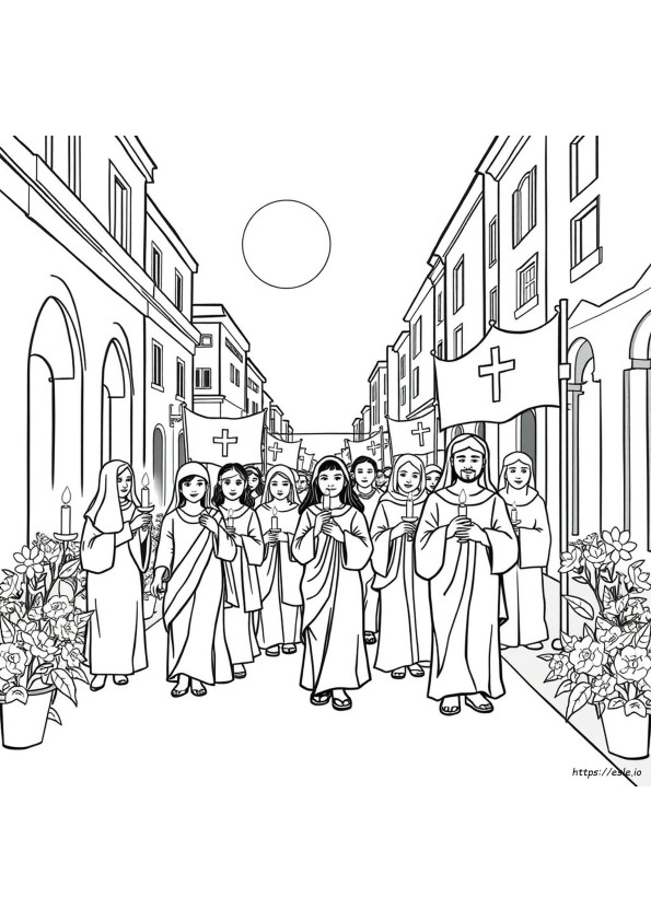 Free Coloring Pages For Holy Week
