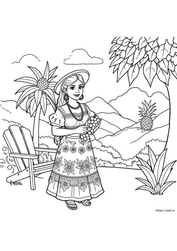 Puerto Rican Puerto Rico Coloring Pages