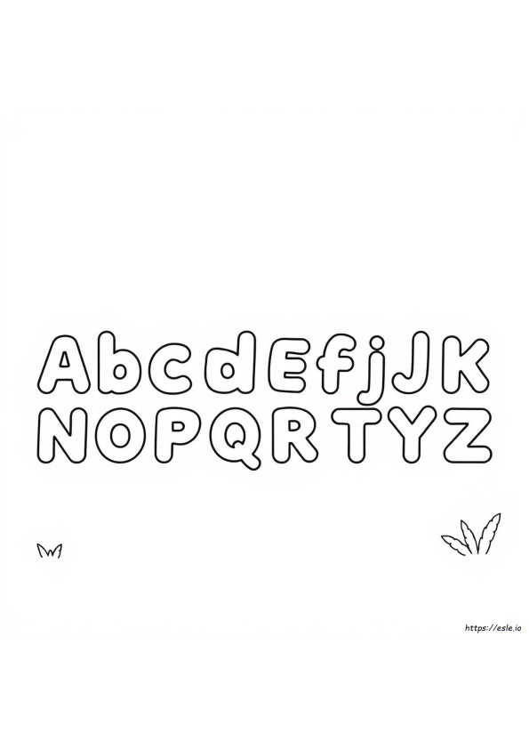 Alphabet Ausmalbilder
