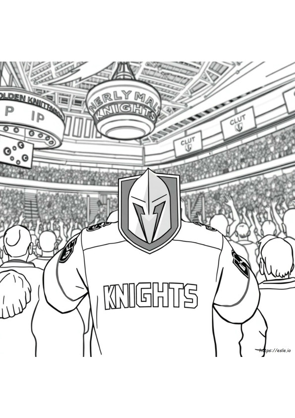 Vegas Golden Knights Coloring Page