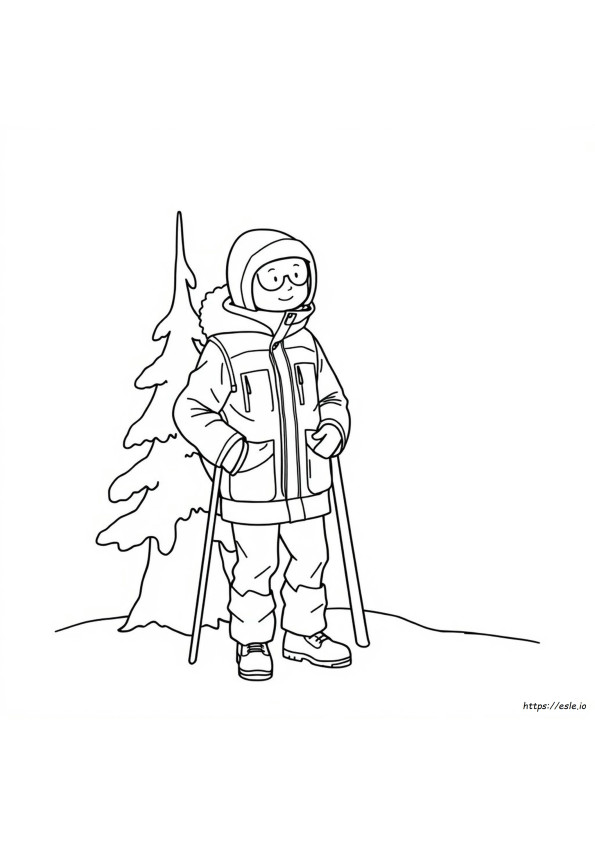 Coloriage Veste D'hiver