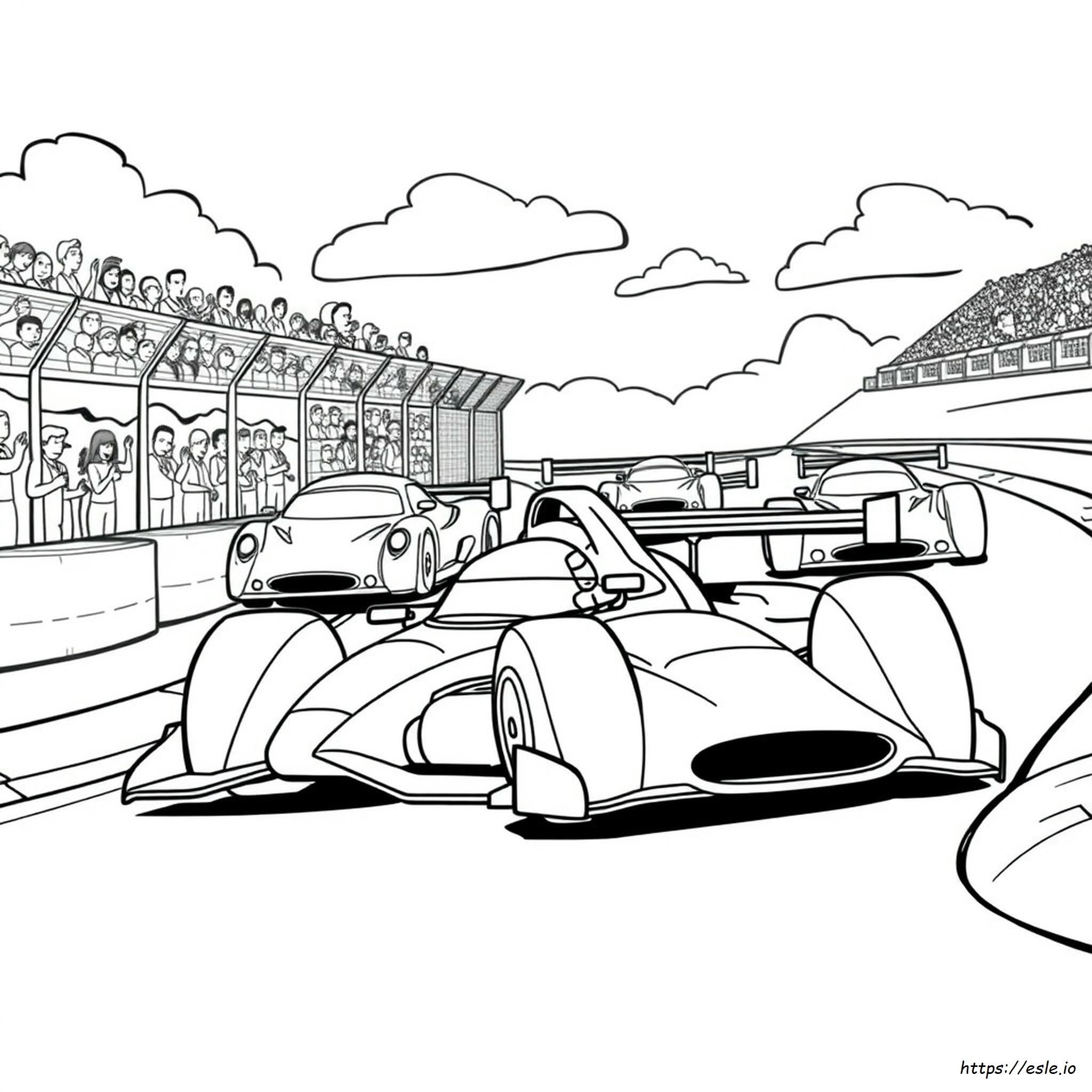 Rennsport Ausmalbilder