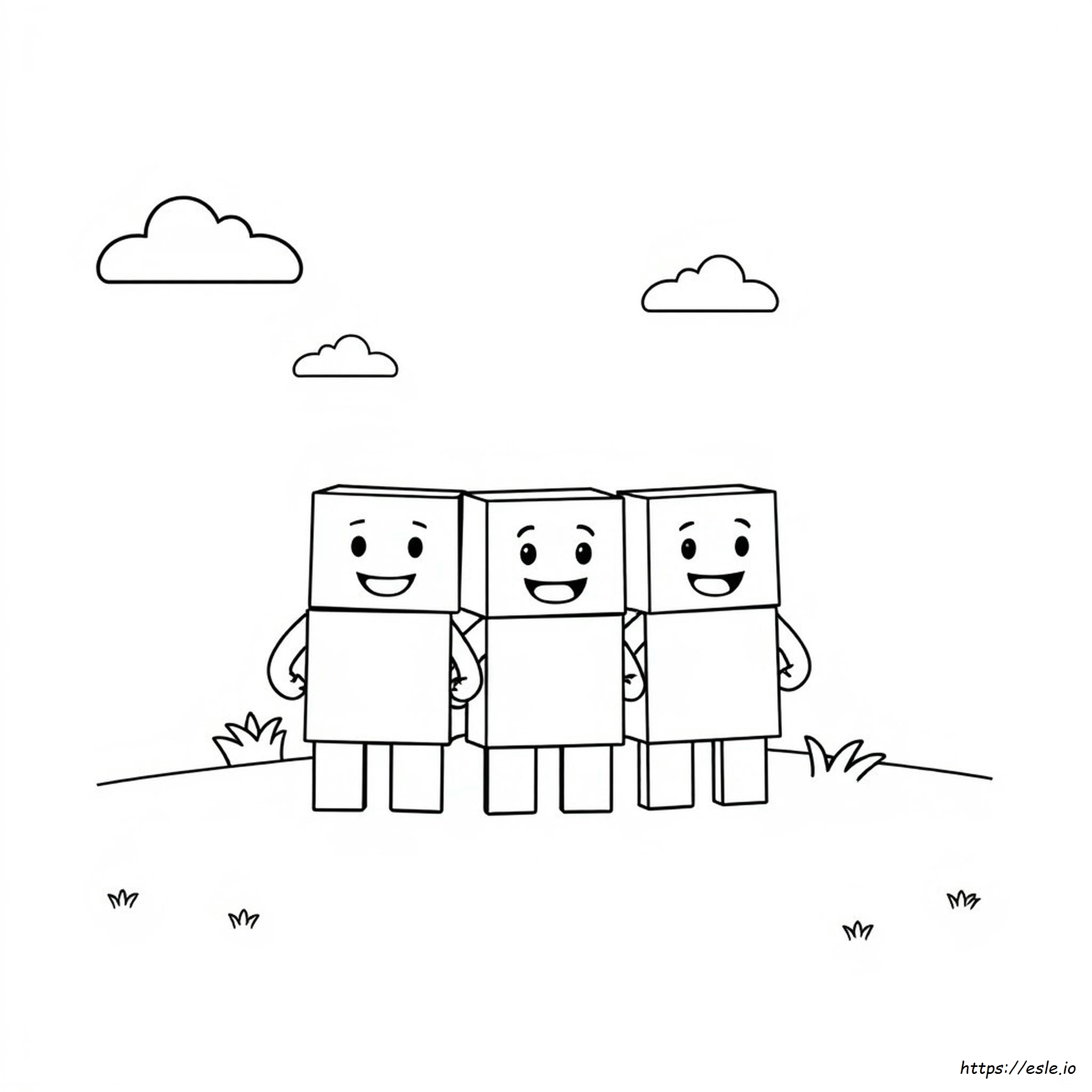 Coloriage Numberblocks 1