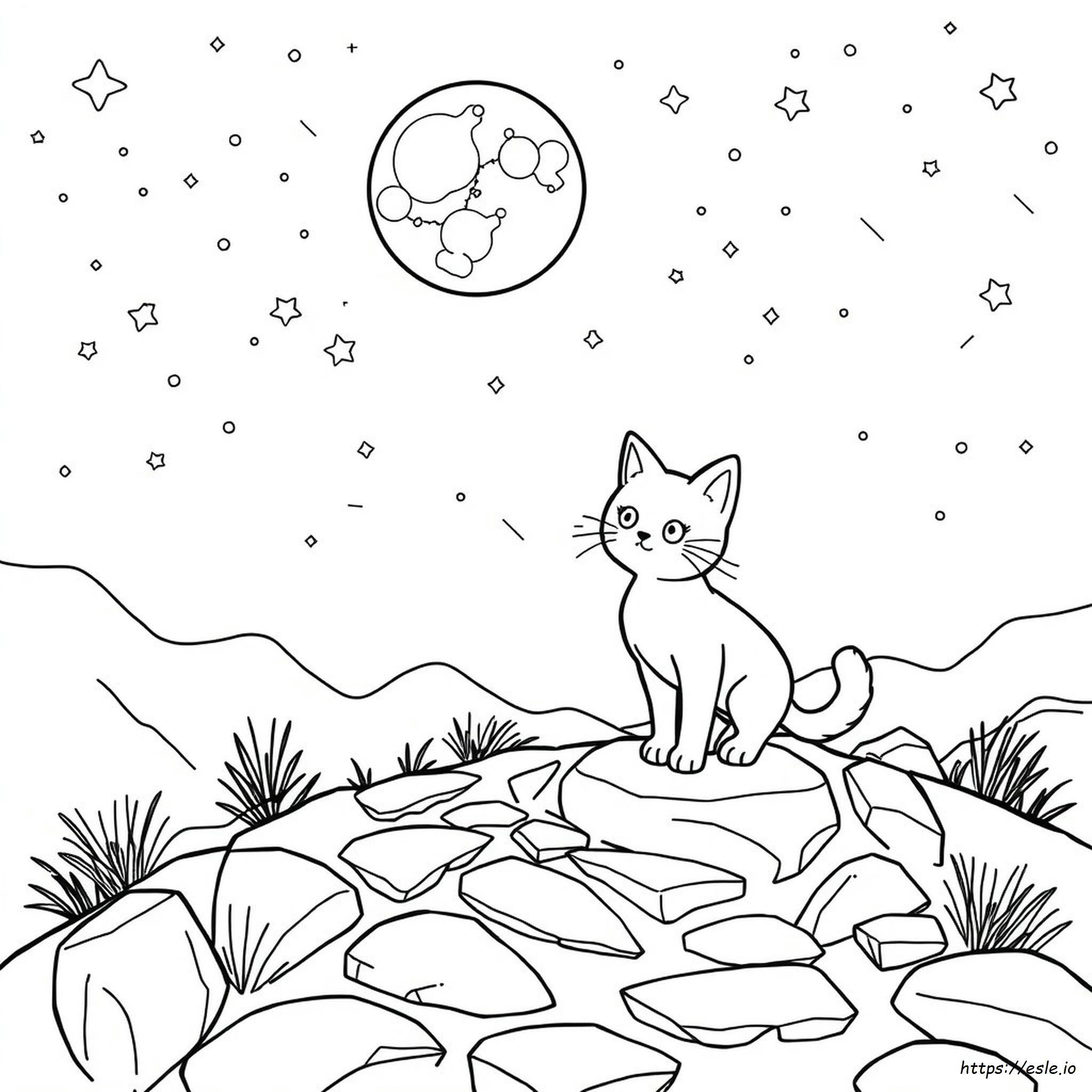 Meowstic Coloring Page