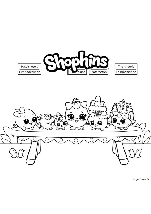 Limited Edition Shopkins Coloring Pages