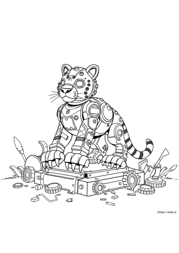 Rusty Rivets Tigerbot Coloring Pages