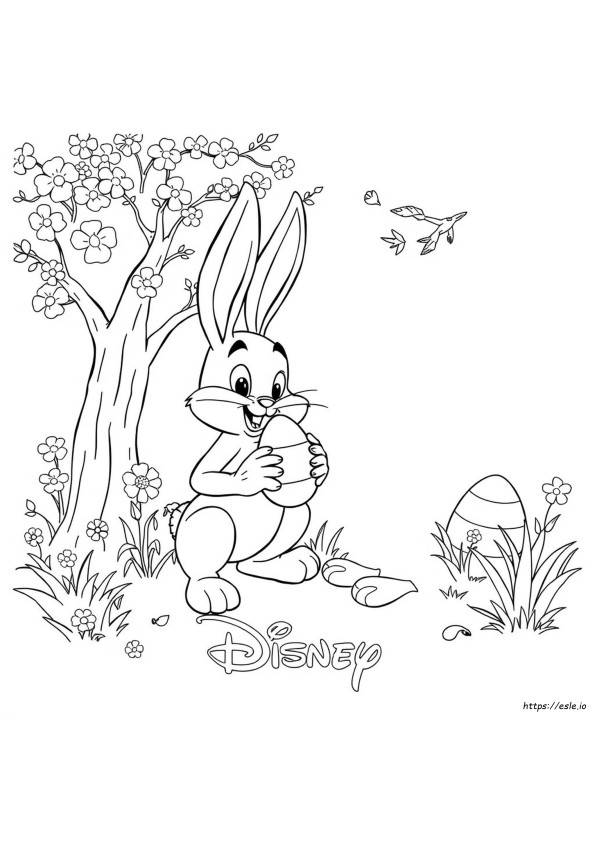 Páginas Para Colorear Gratis De Disney De Pascua