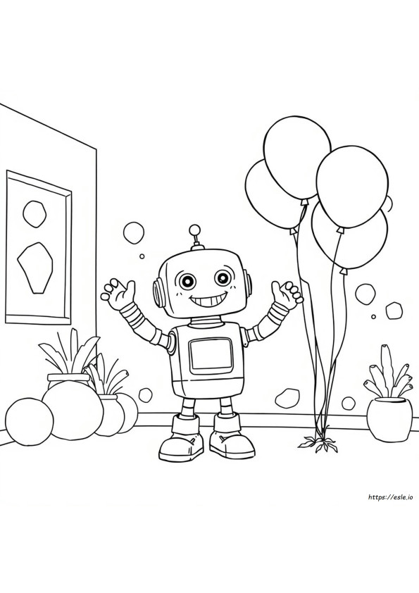Eğlenceli Robot Boyama
