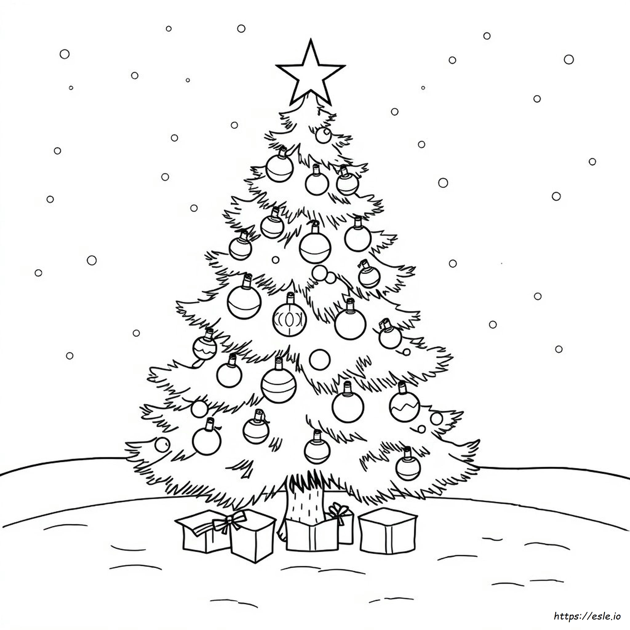 Coloriage Sapin De Noël À Imprimer