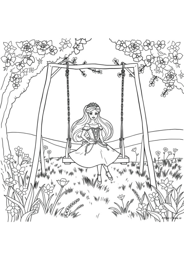 Coloring Pages Of Barbie Princess