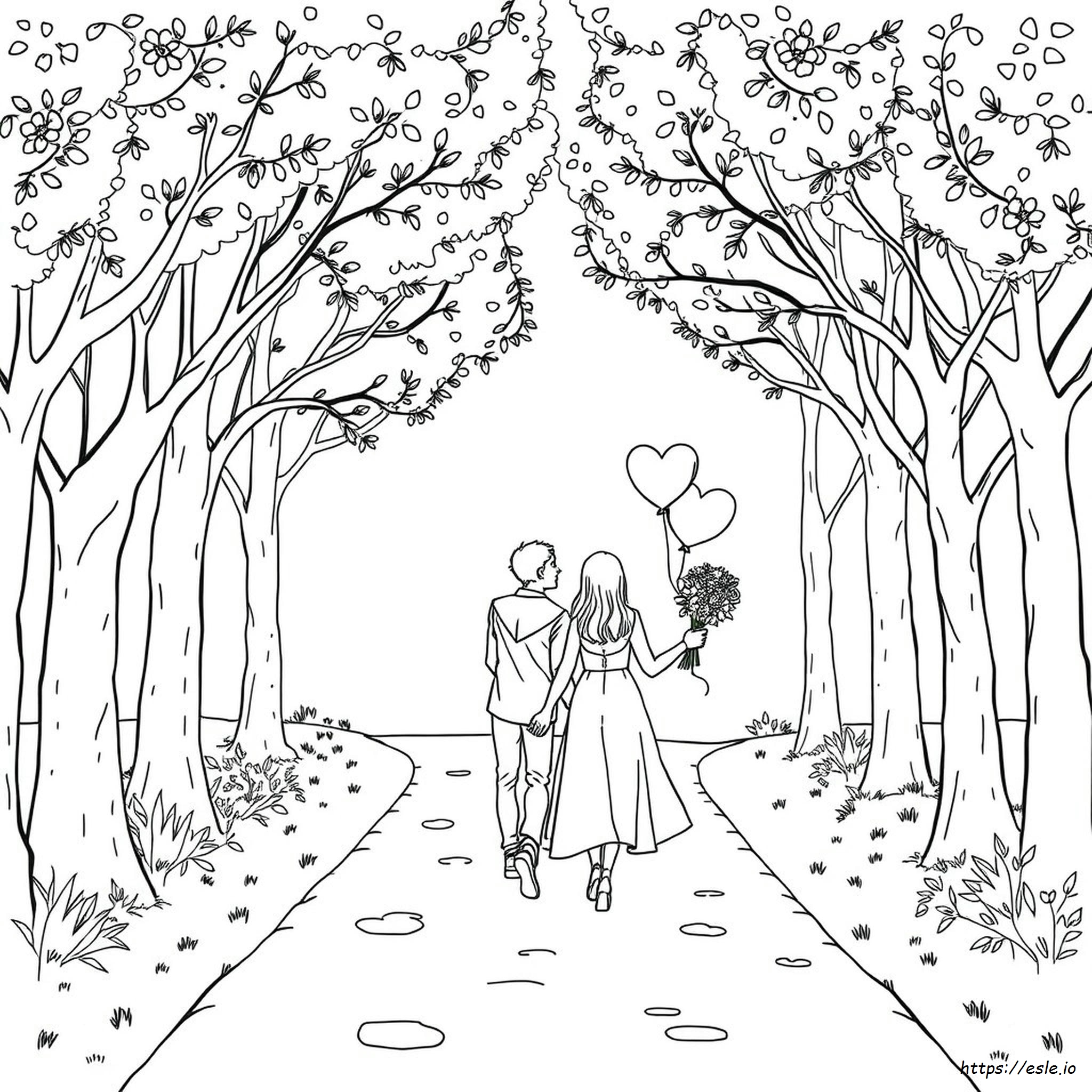 Coloriages Soirée Romantique