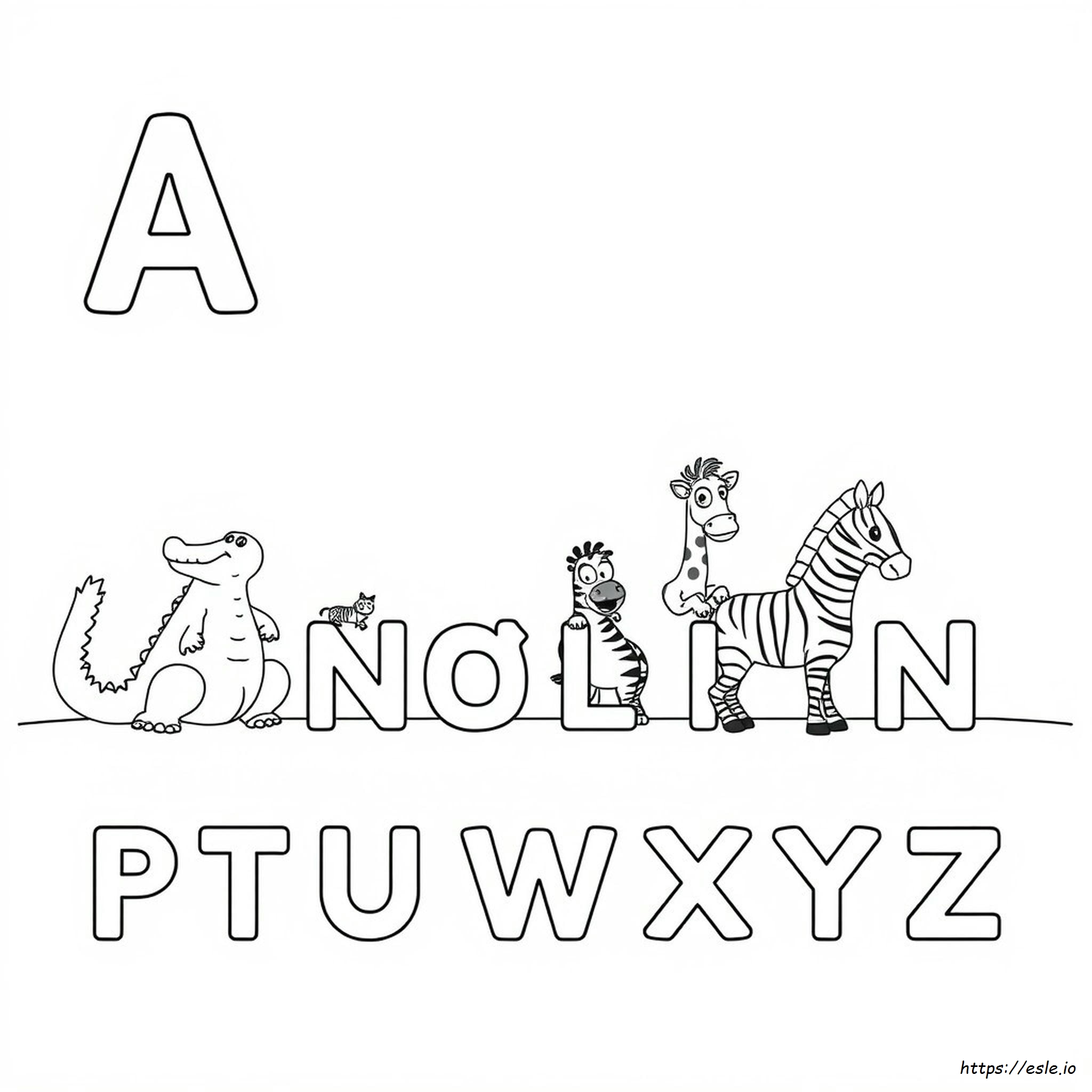 Animales De La A A La Z Para Colorear