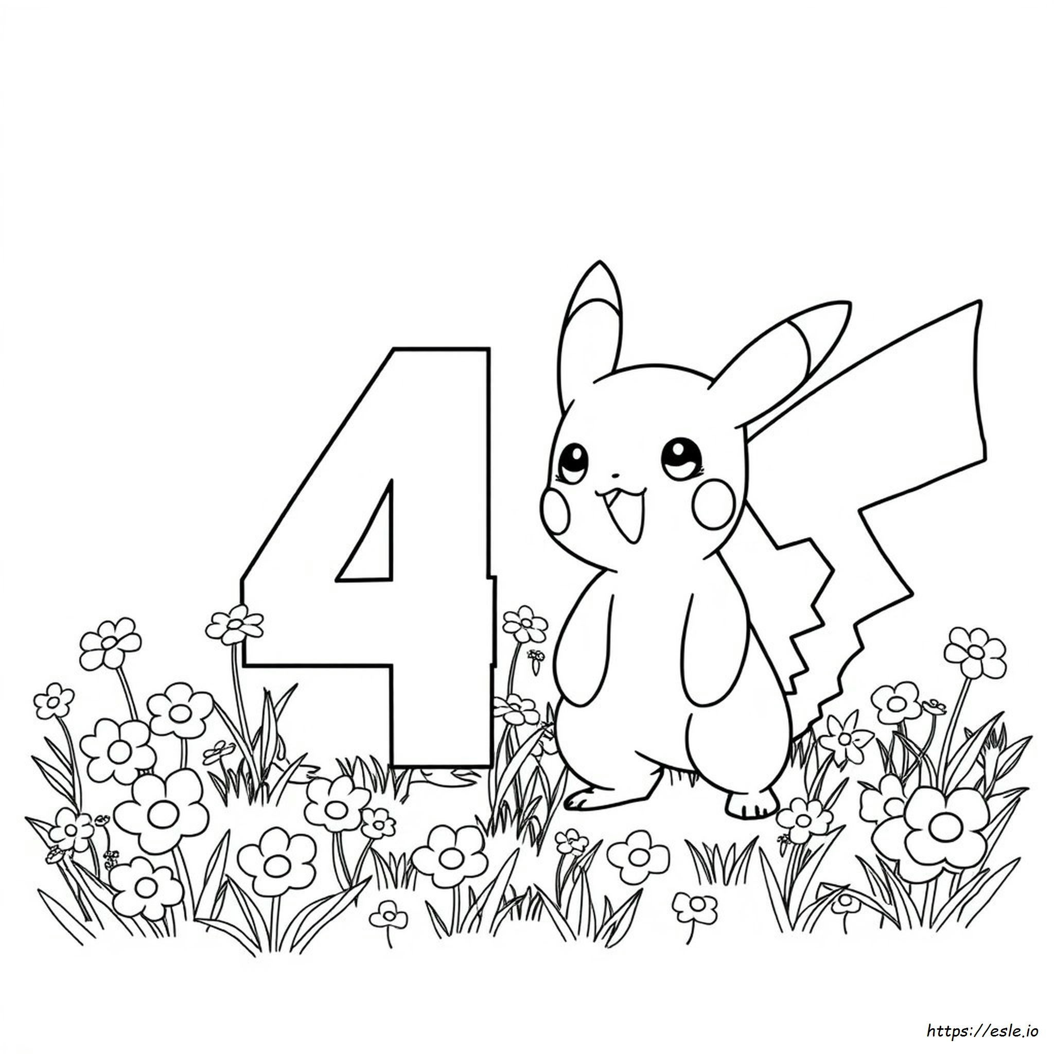 Pokemon Number Coloring