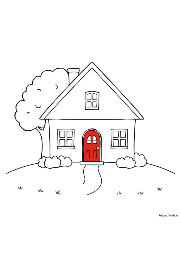 House Colouring Pages Printable