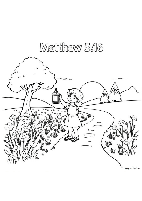 Kolorowanka Mateusza 5:16