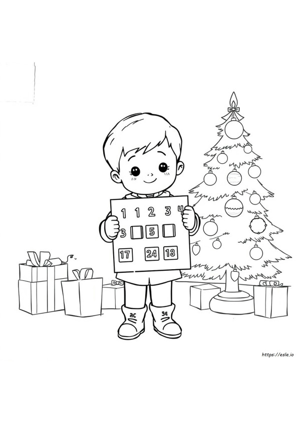 Disegni Da Colorare Avvento Per Bambini In Età Prescolare