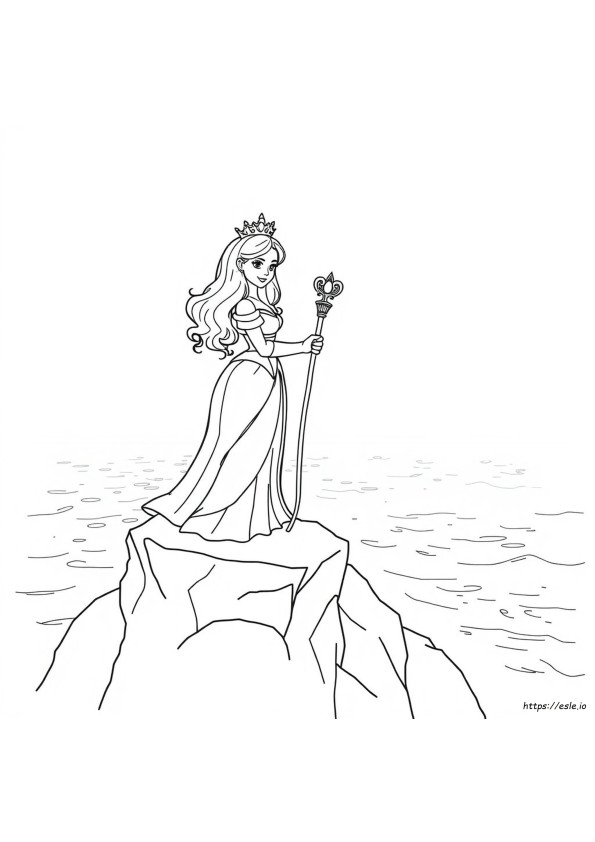 Supercoloring Prinsesse