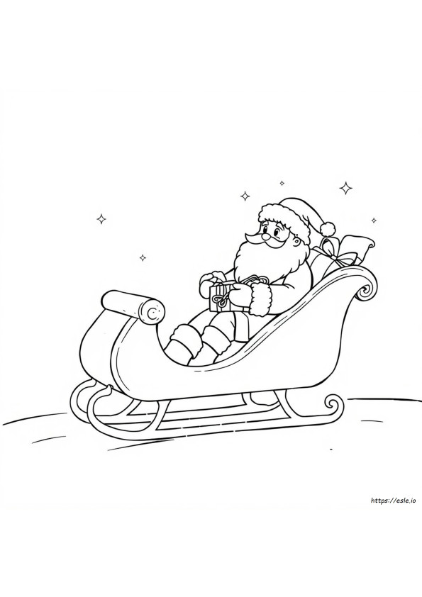 Kerstman Kleurplaat