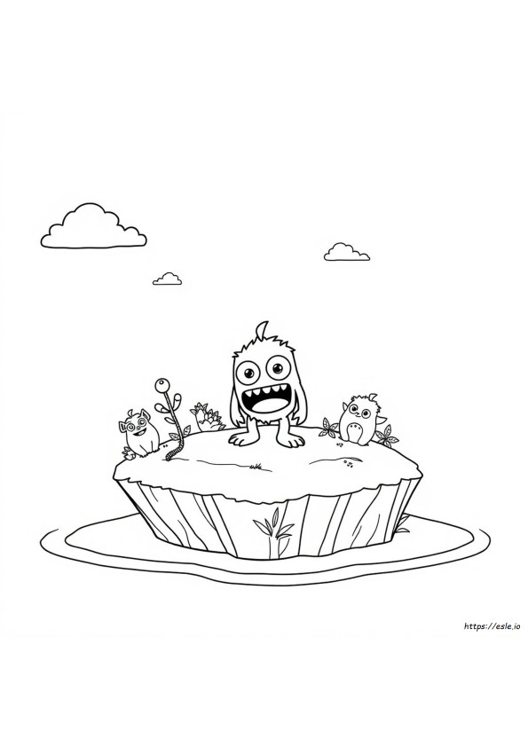 Ghazt My Singing Monsters Disegno Da Colorare