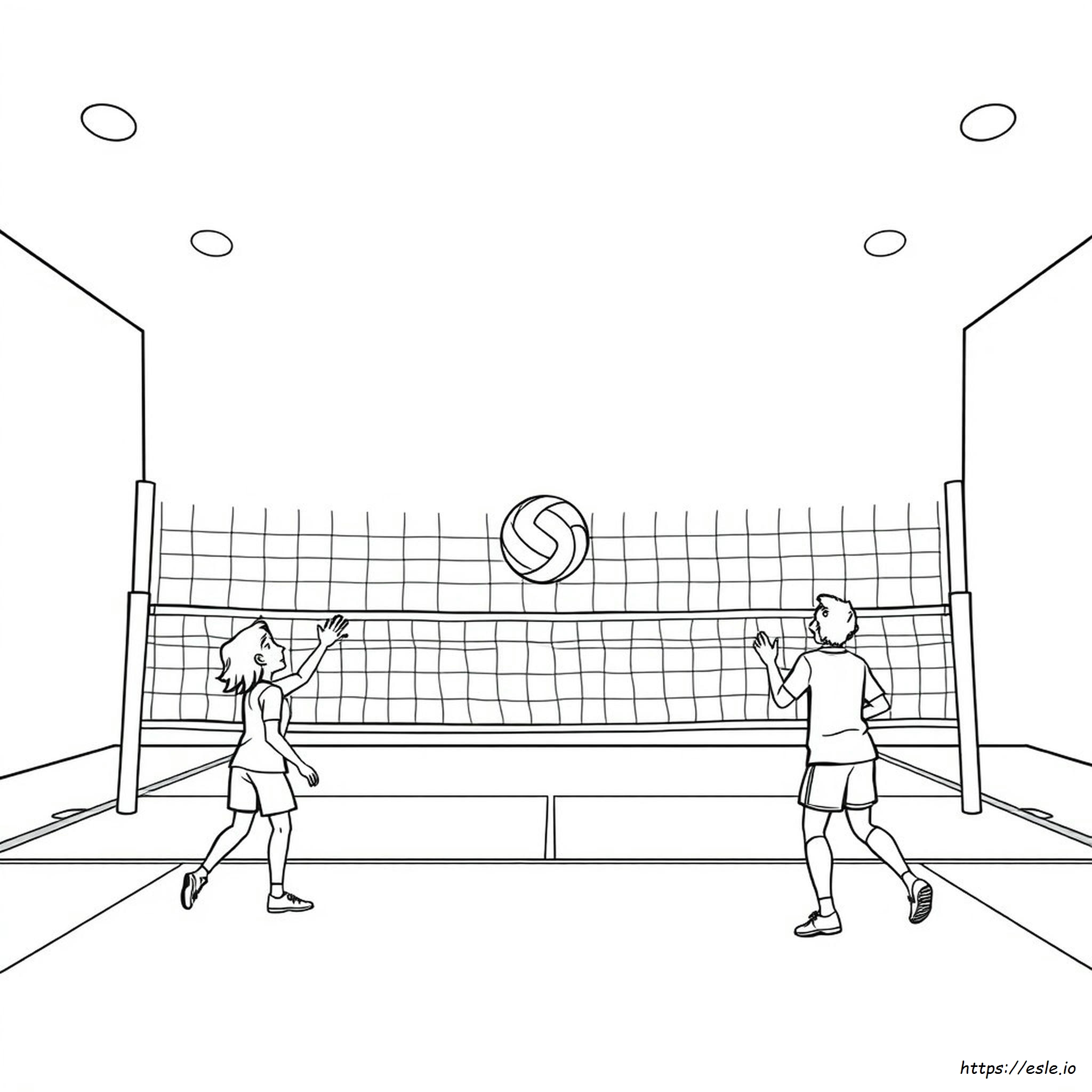 Voleybol Boyama Sayfaları
