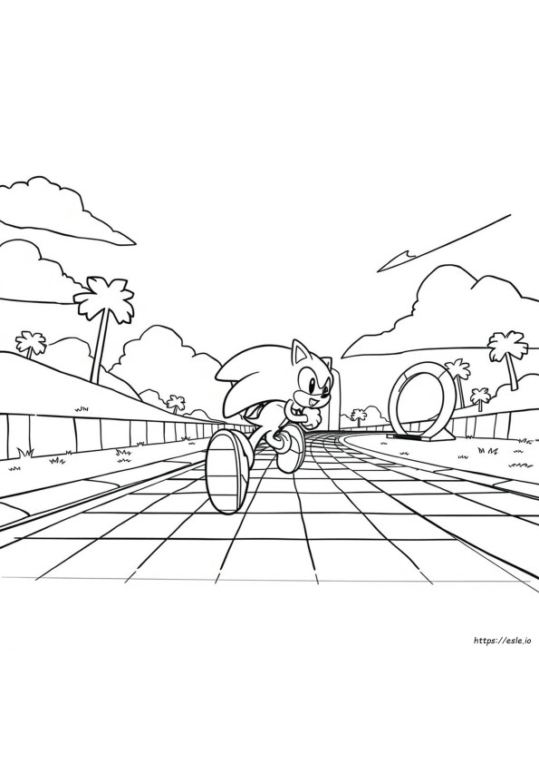 Coole Sonic Kleurplaten