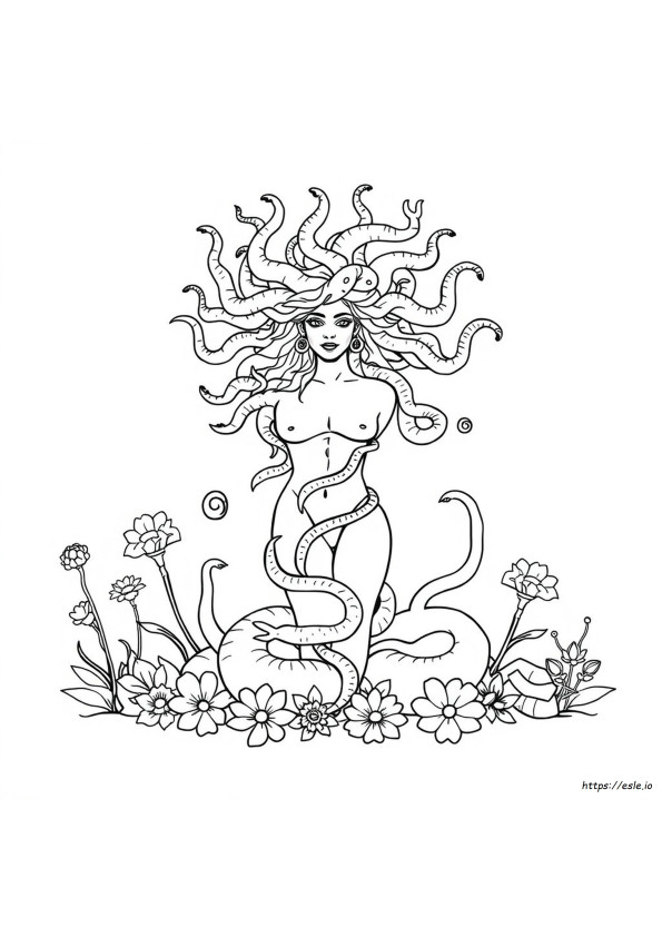 Medusa Coloring Sheet