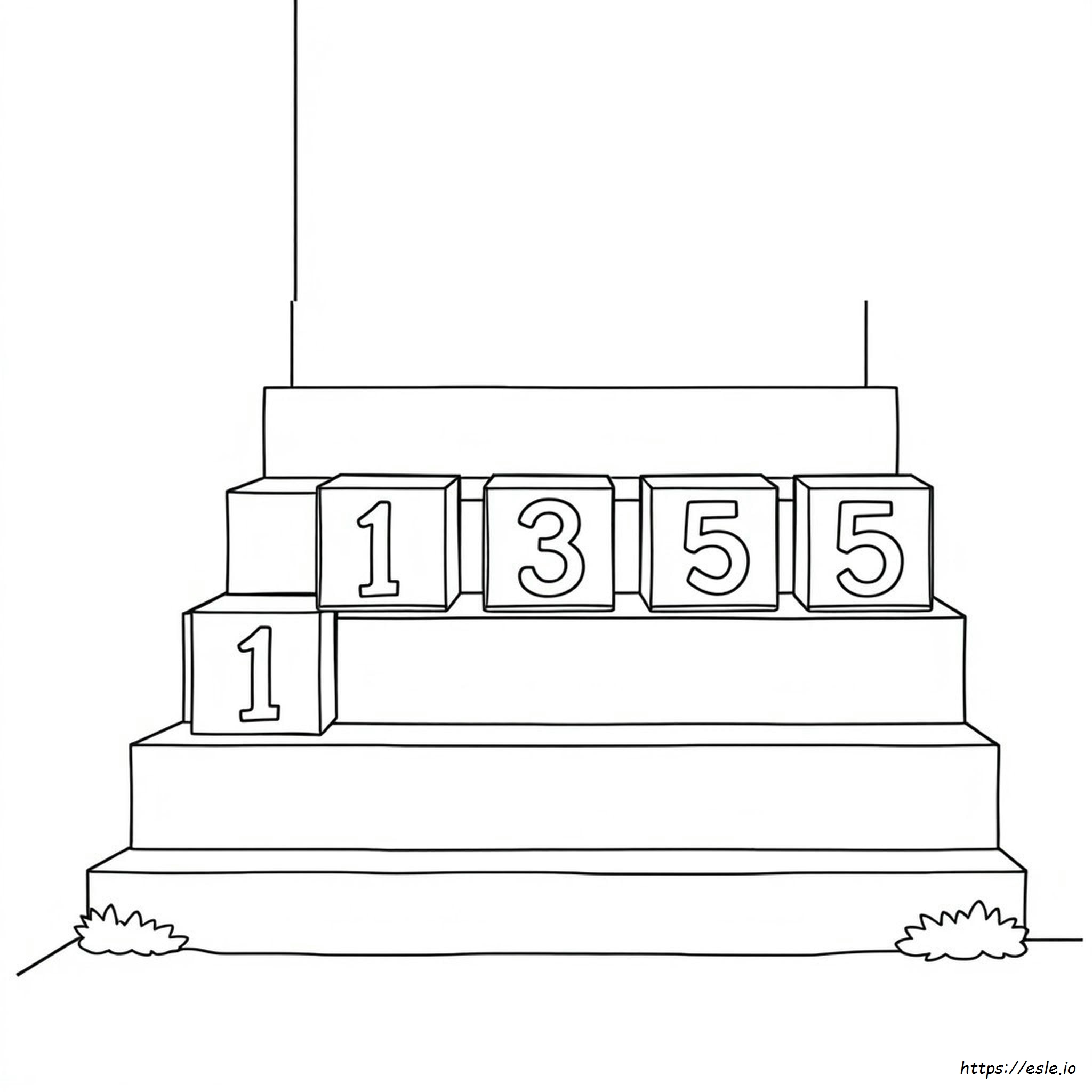 Coloring Pages Numbers 1 5