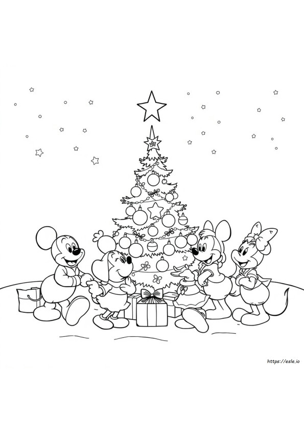 Dibujos De Navidad De Disney Para Colorear