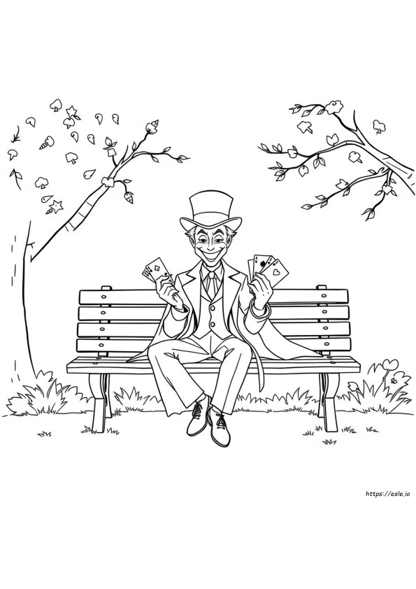 Egyszerű Joker Szinező Oldalak