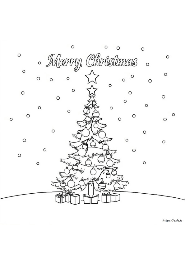 Merry Christmas For Colouring