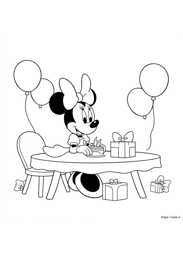 Minnie Maus Geburtstag Ausmalbilder Zum Ausdrucken